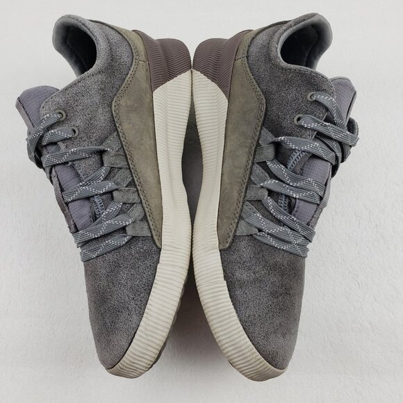 Sorel Out n About Waterproof Sneaker Womens 9 Gray Suede Lace Up Comfort Shoe - Picture 7 of 12